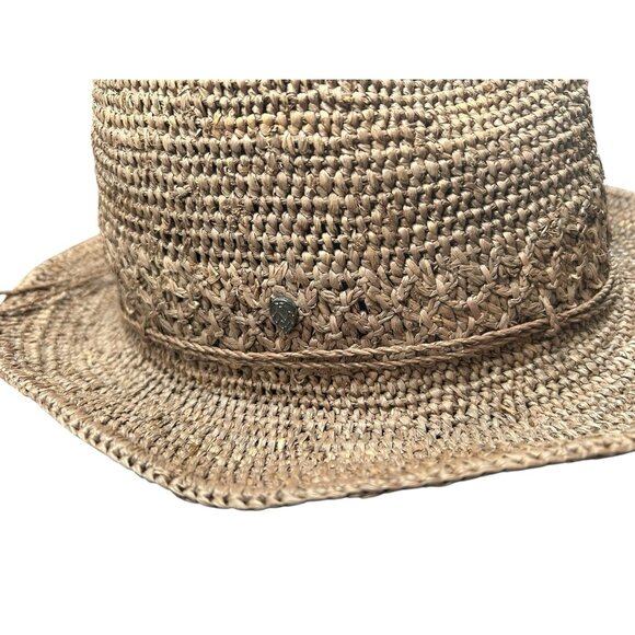 Helen Kaminski XY Nougat Woven Raised Band 100% Raffia Sun Hat Women\'s Packable main image 10